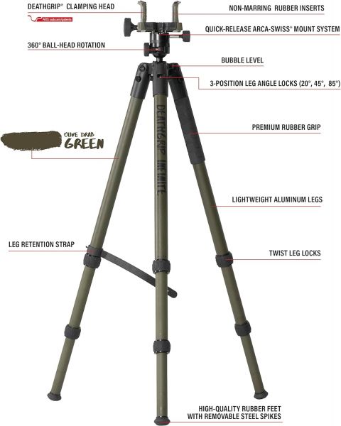 BOG DeathGrip Infinite Tripod - Aluminum